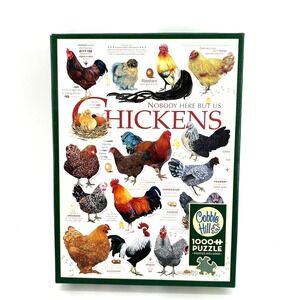 Cobble Hill Chicken Quotes 1000 Piece Jigsaw Puzzle Ashley Davis Farm Art 40137